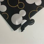 Disney Mickey Mouse Bag Tote Sack Backpack Lightweight Black Metallic Silver Photo 2