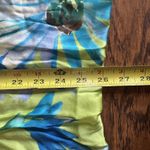 Ellen Tracy Scarf 100% Silk Blue Green Floral Flowers Spring Watercolor 11x52 Photo 5