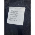 Ming Wang  Sweater Vest XS Black Long Length Wool Blend Knit Preppy Twee NWT Photo 6