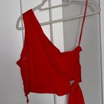 Free People Orange One-Shoulder Women's Top Photo 0