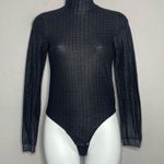 Victoria's Secret VICTORIA’S SECRET Pink Heart Label Black Bodysuit Photo 0