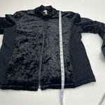 XCVI  Puffa Jacket Women's Black Velvet Jacket Pockets‎ Size Medium Full Zip Photo 6
