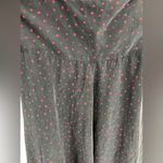 Betsey Johnson Vintage Y2K Black Red Polka Dot Rainbow Punk Grunge Silk Dress 4 Photo 8