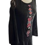 Flying Tomato Black Lace Bell Sleeve Mini Dress Photo 3
