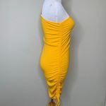 BB Dakota NWT  Ruch Into Love Ribbed Dress Tangerine Medium Photo 3