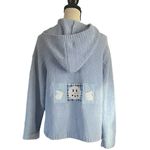 Colorado Clothing Luxury Knits Hooded Zipper front Snowman Top/Jacket. SZ. L. Blue Size L Photo 1