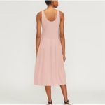 Everlane  Pink‎ The Rib Soft Knit Scoop Neck Sleeveless Midi Dress Large Photo 6