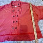 Anthropologie NWOT Pilcro Coral Grommet Pullover Sweatshirt Photo 8