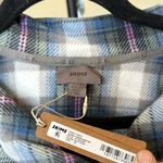 SKIMS  UNISEX‎ FLANNEL SLEEP SHIRT IN MULTI PLAID XS Photo 2