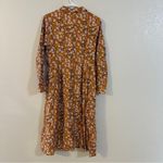 Source Unknown NWOT Shirtdress Floral Midi Carmel Women’s Size Small Photo 6