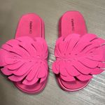 Farm Rio Pink Monstera Anatomic Leaf Slide Sandal Photo 2