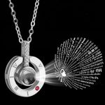 I Love You Charm Necklace Silver Photo 1