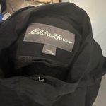 Eddie Bauer  Womens Large Black Trench Coat Photo 1