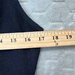 Adam Lippes ADAM by Adam Lippes Denim Dress 10 Made in NYC Deep V Sleeveless Fit Flare Chic Photo 7