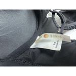 Shade & Shore Black plunge Halter One piece Swimsuit 34C NWT Peekaboo Woven Sexy Photo 8