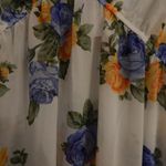 DNA  White Floral Chiffon Semi Sheer Blouse Photo 4