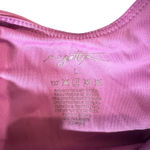Women's Pink Padded Activewear Crop Top with Built in Bra Size Large Photo 1
