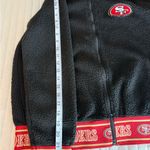 NFL 49ers Women’s Medium Sherpa Hoodie Zip Up Black Teddy Fleece Jacket Photo 7