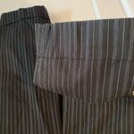 Loft Ann Taylor ‘Ann’ Striped Navy Size 8P Crop Cuffed Pants Photo 1