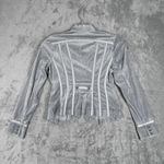 White House | Black Market Blazer Womens 0 Gray Velvet Neutral Majorette Career Photo 2
