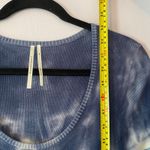 Anthropologie  Blue White Kato Tie Dye Short Sleeve Midi Dress Women size Medium Photo 7