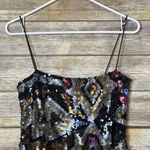Mignon Multicolor Sequin Party Mini Dress Size S Photo 4