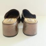Lower East Side VTG Y2K  Brown Faux Leather Chunky Clogs Sz 7.5 Photo 6