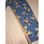 Band of Gypsies Jumpsuit Size M Strapless Floral Blue Pockets Boho Festival NEW Photo 8