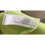 Essentials Lime Green Ribbed Hooded Quarter Zip Short Sleeve Shirt Size XXL Photo 3