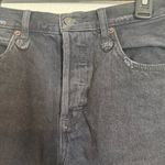 Free People  We the Free mid rise black distressed denim jean shorts size 26 Photo 2