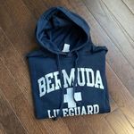 Bermuda Lifeguard Hooded Sweatshirt. Size Small. Unisex. Navy. Blue Photo 2