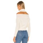Lovers + Friends  Womens Anisa Ribbed Trim Cutout Long Sleeve‎ Sweater Cre… Photo 2