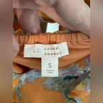 LC Lauren Conrad Lauren Conrad Orange Floral MIDI Dress‎ size small Photo 5