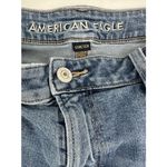 American Eagle  Mom Straight Leg Jeans Women's Size 14 Long Inseam 28 Stretch Photo 1