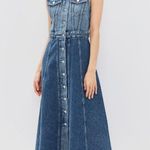 Citizens of Humanity NWT Idalene in Terrace Denim Jean Midi Shirt Dress M Photo 8