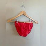 ASHLEY TAYLOR Vintage 80s 90s Red Lingerie Set Two Piece Size Medium 6 USA‎ Made Photo 2