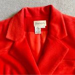 Chadwick's Chadwick’s Blazer Women’s Red Velvet Suit Jacket Size 10P Photo 1