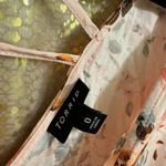 Torrid Light Pink Floral Criss Cross Back Flowy Handkerchief Hem Top 0/Large Photo 4