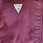 Guess  Burgundy Distressed Jean Shorts Photo 2