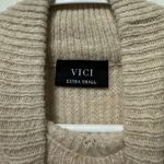 VICI  Knit Cozy Sweater Cream Beige Size XS Photo 2