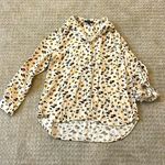 Velvet Heart Animal Print Button Top With Convertible Sleeves Photo 0