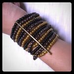 Black brown and gold bracelet Photo 1