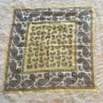 Paisley Print Yellow and Brown Scarf Photo 4