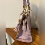 Bebe light pink lavender faux crocodile mini purse Photo 1