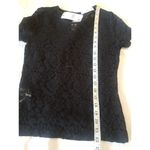 Mango Blouse Small Lace Short Sleeve Cottagecore Gothic Victorian Romantic Vampy Photo 14