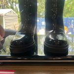 Steve Madden HOTT Y2K 90s Bratz Chunky Boots Shiny Black Platform Heel Size 7.5 Photo 1