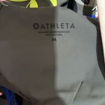 Athleta  One Piece Swimsuit Womens Medium Midnight Palm Scoop Neck Swim Ladies Photo 5