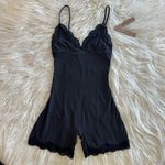 SKIMS  Fits Everybody Lace Triangle Onesie Onyx Size Small Photo 1