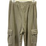 American Eagle Sand High Rise Fleece Baggy Cargo Jogger Unisex Sweatpants Small Photo 3