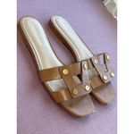 Veronica Beard  Via Slides in Honey Cognac 6.5 Womens Sandals Photo 12